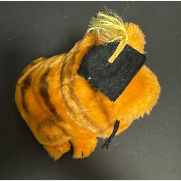 Garfield Orange Cat 1981 Dakin 8" Plush Graduation Stuffed Animal Cap Vintage - Picture 5 of 7